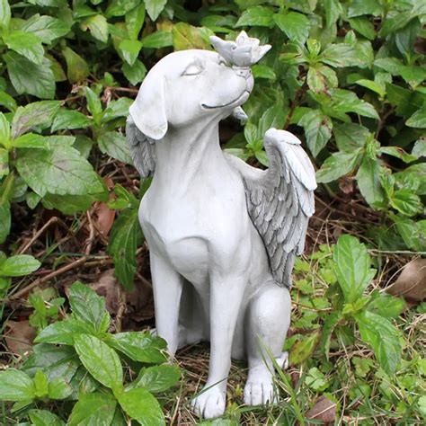 angel with dog statue|dog angel statue by breed.